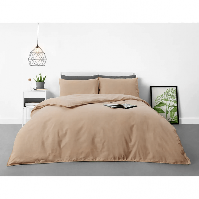 Linen bedding set (Light brown)